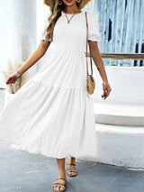 Maxi Dress with Puff Sleeves image 5