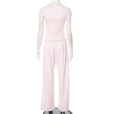 Crop Top & Wide-Leg Pants Lounge Set image 4