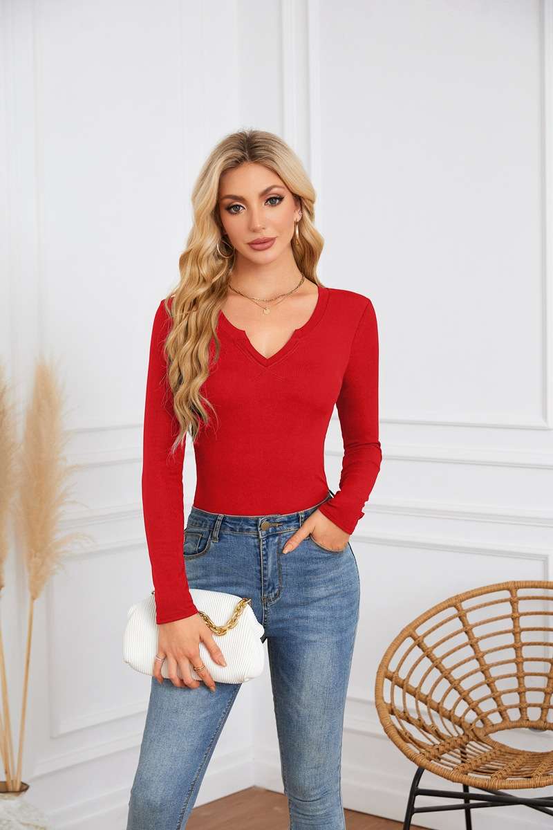 Solid Deep U Neckline Top image 0