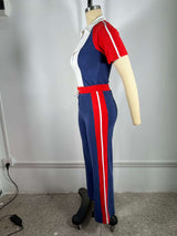 Colorblock Tracksuit Set image 4
