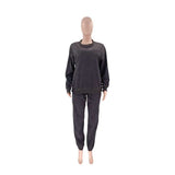 Fluffy Casual Pullover Tops Pants Sets image 5