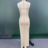 Knit Maxi Dress with Slit image 4