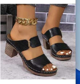 Open Toe Chunky Dress Sandals