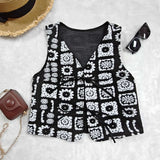 Boho Patchwork Tie-Up Vest Top image 4