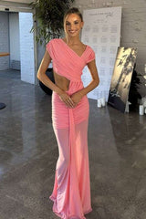 Cut-Out Ruched Maxi Dress image 0