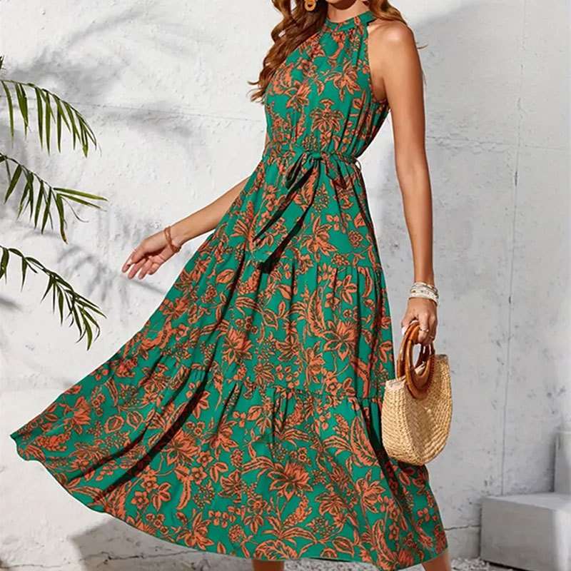 Floral Tiered Maxi Dress image 3