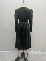 Vintage Dress with Puff Shoulders image 5