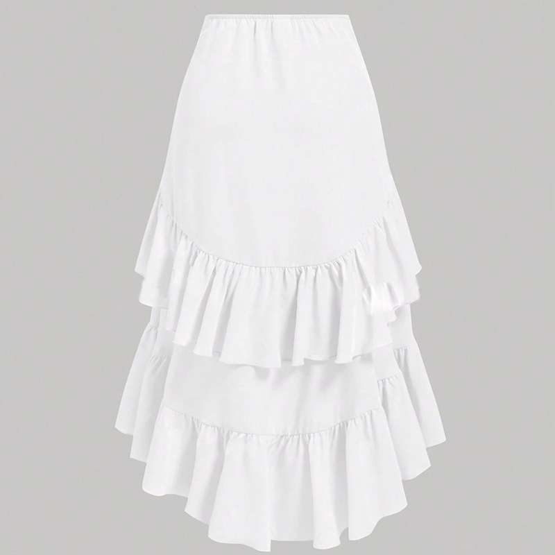 Tiered Ruffle Maxi Skirt image 4