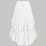 Tiered Ruffle Maxi Skirt image 4