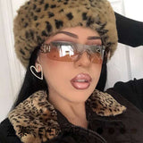 Silver-Frame Gradient Blue Sunglasses image 0