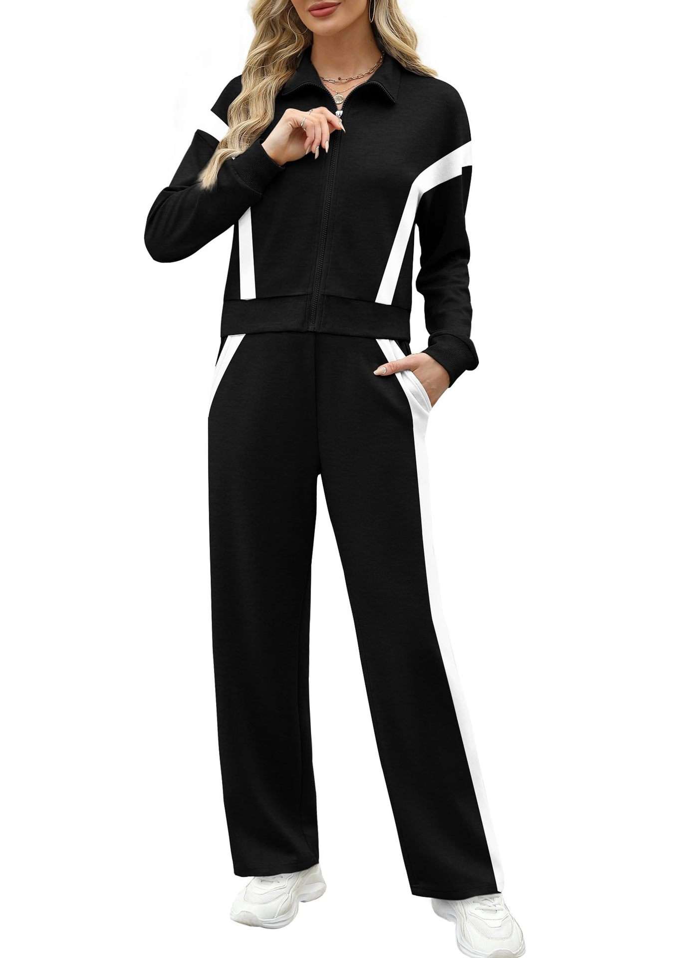 Contrast Stripe Two-Piece Tracksuit image 5