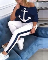 Long Sleeve Anchor Activewear Set image 0