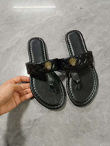 Colorful Metallic Strap Flip-Flops image 0