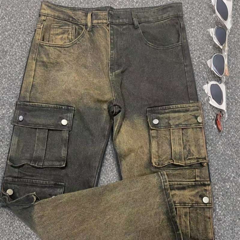 Two-Tone Cargo Jogger Pants image 0