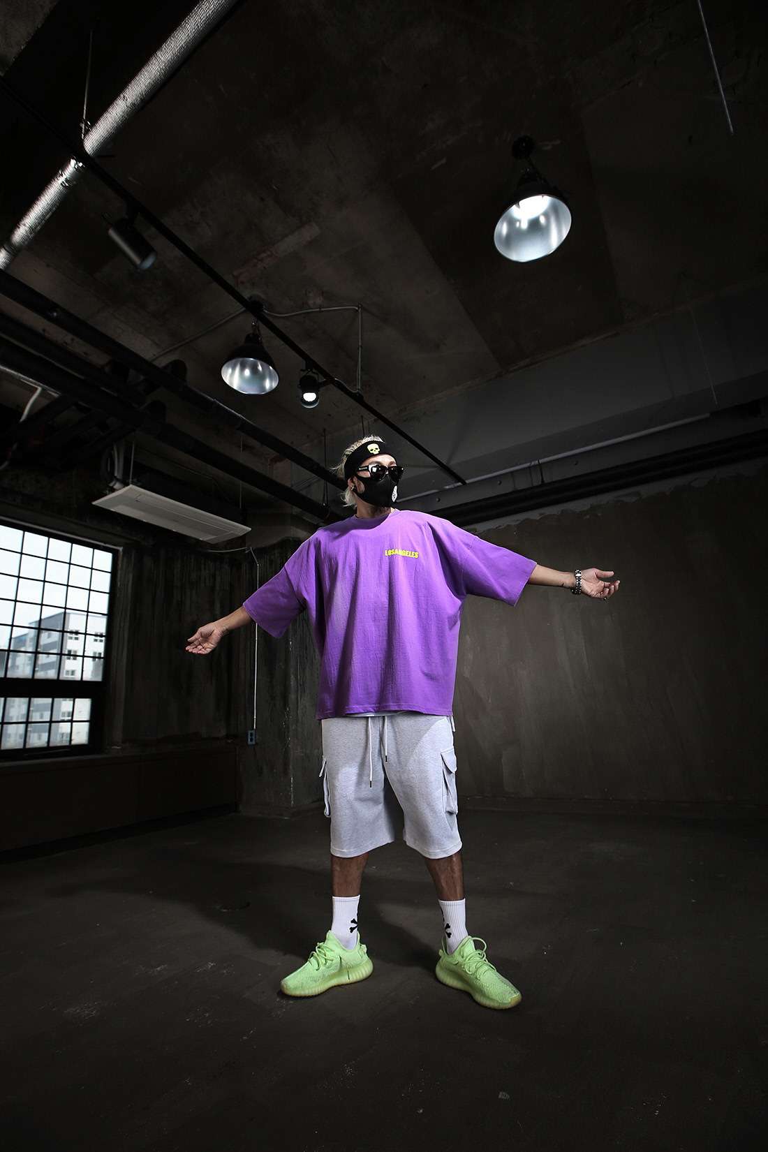 Oversized T-Shirt with Neon Print image 0