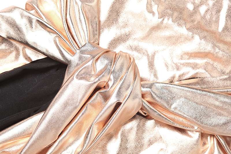 Metallic Tie-Front Maxi Dress image 6