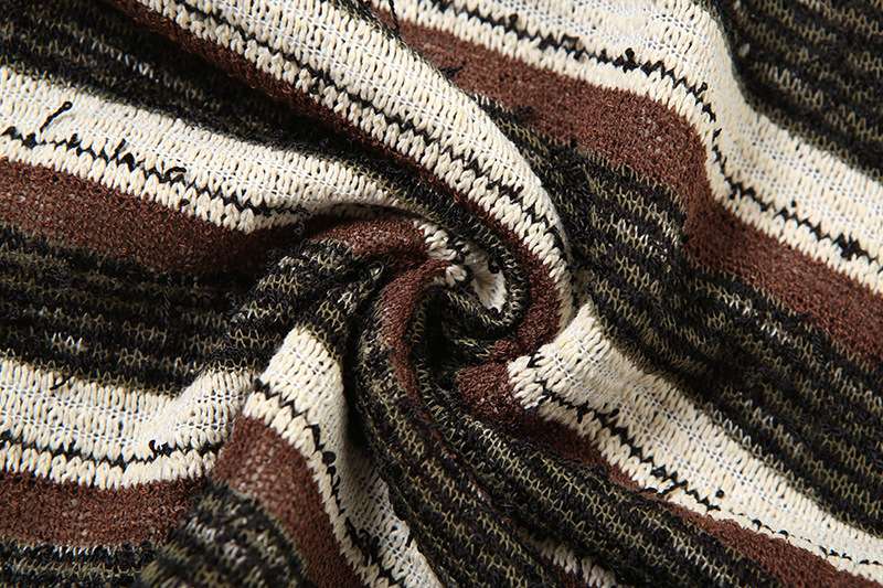 Striped Off-Shoulder  Top and Shorts Set image 6