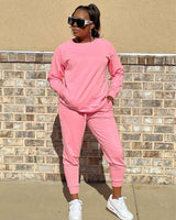 Cozy Luxe Lounge Set - M, Pink image