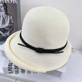 Woven Sun Hat with Braided Rope Detail image 0