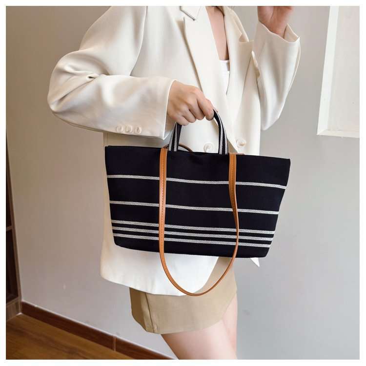 Stylish Striped Tote Bag