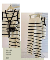 Casual Knit Striped Two-Piece Set image 5