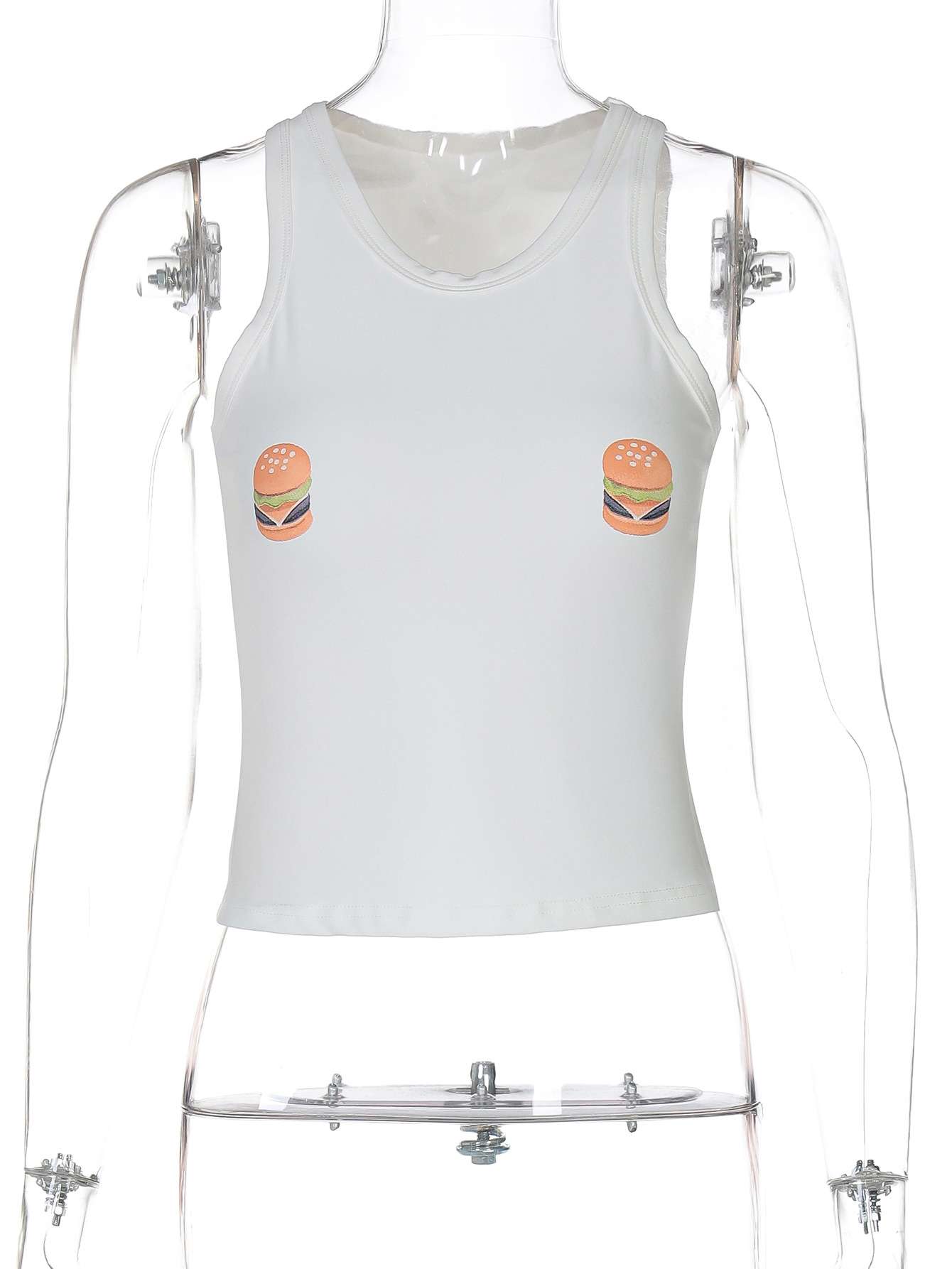 Casual White Tank Top image 1
