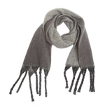 Gradient Color Scarf Tassel Design Shawl - Multi Grey image