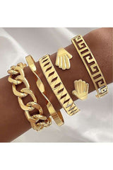 Punk Style Wide Design Bracelet Set image 0