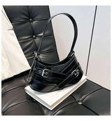 Strap-Detail Shoulder Bag