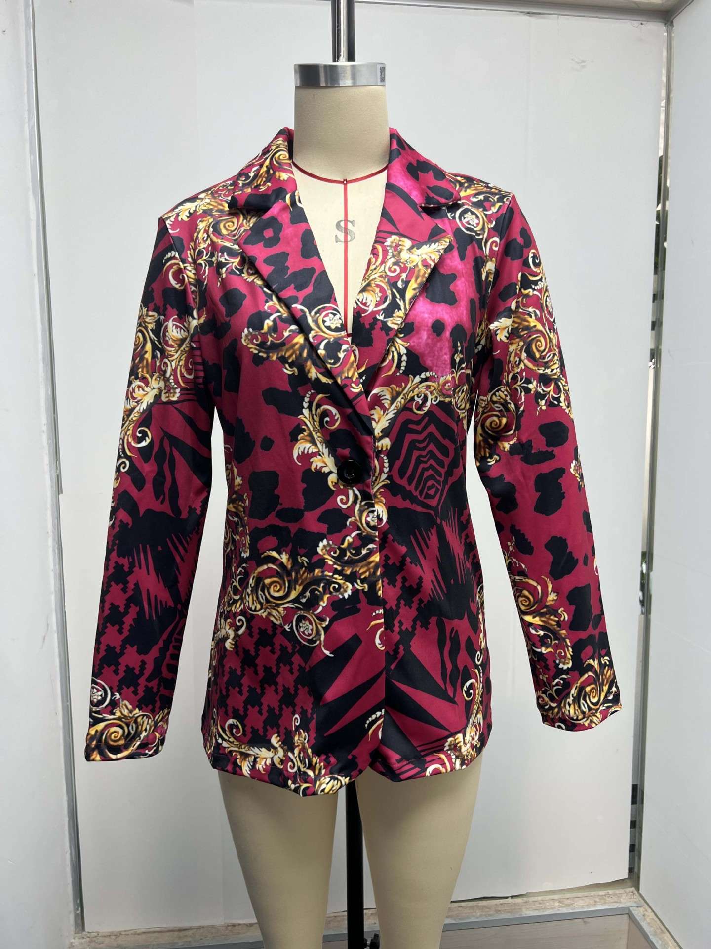 Chic Baroque Print Blazer Jacket image 6