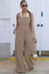 Casual Wide-Leg Overalls image 0