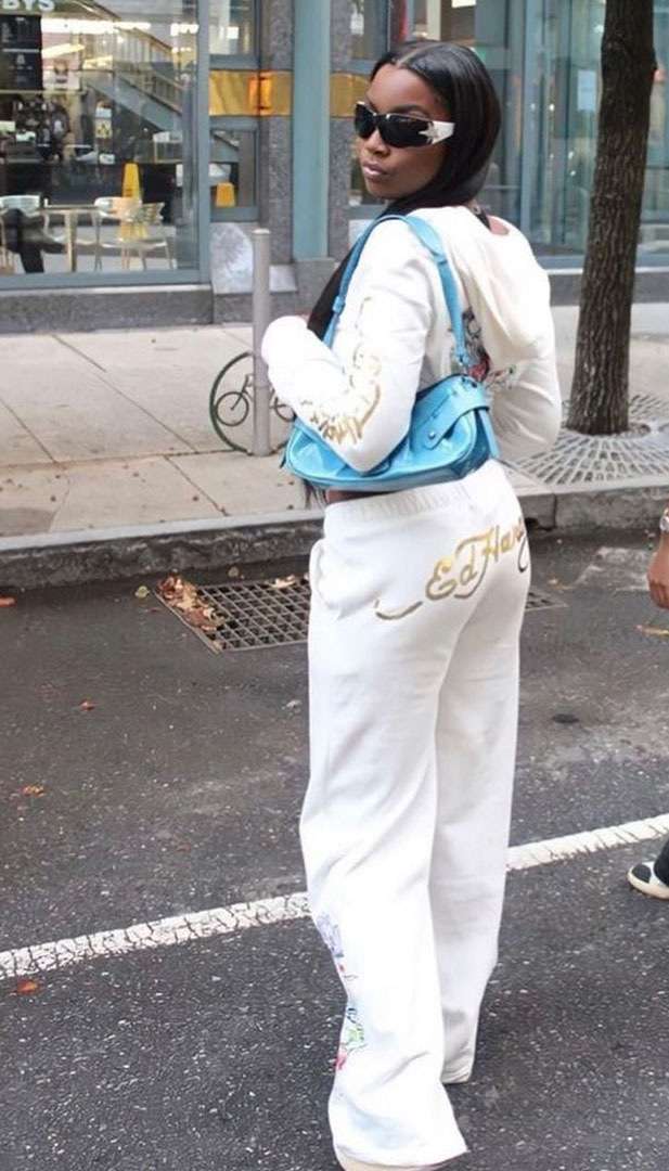 Graphics Top and Pant Set - L, White image