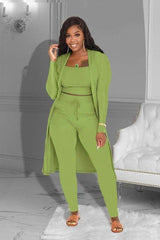 Fashion Solid Three-piece Suit image 3