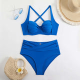 Retro-Chic High-Waisted Bikini image 6