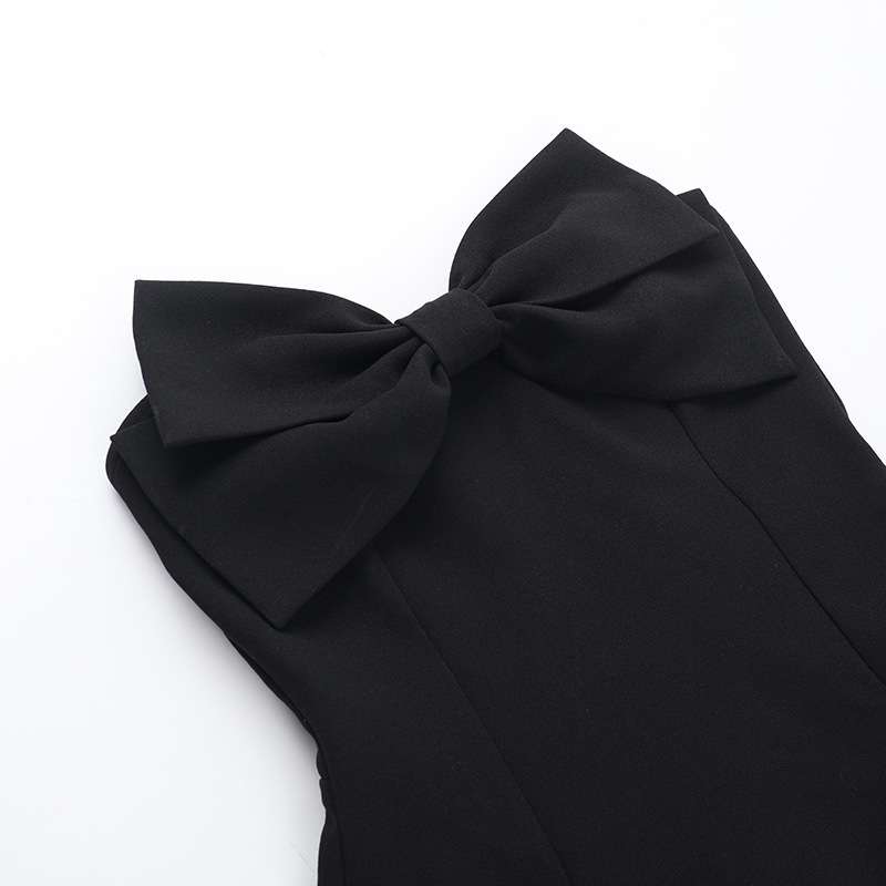 Strapless Bow Embellished Dress image 6
