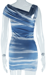 Celestial Chic One-Shoulder Mini Dress image 4