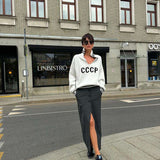 White Quarter-Zip Top image 5