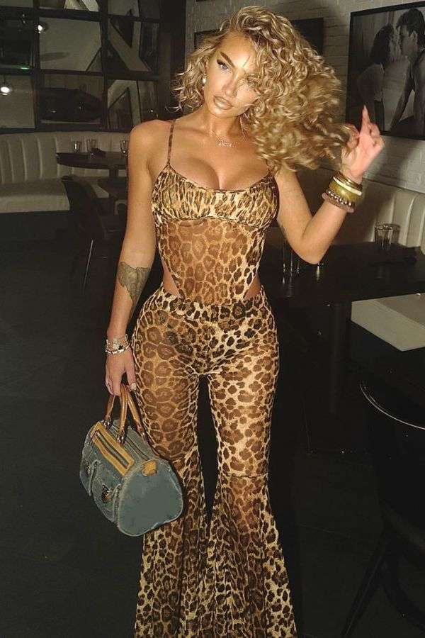 Leopard Print Two-Piece Set image 0