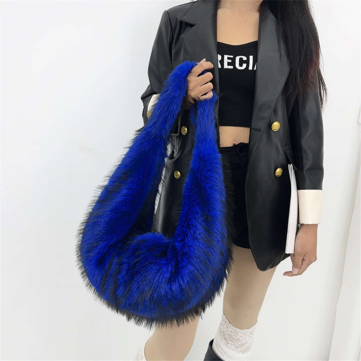 Luxurious Faux Fur Tote Bag