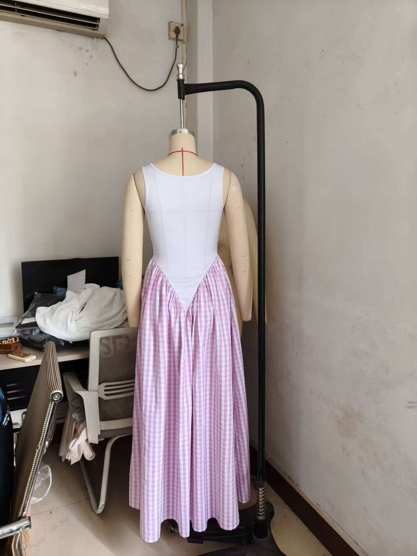 Plaid Print Loose Dress image 3