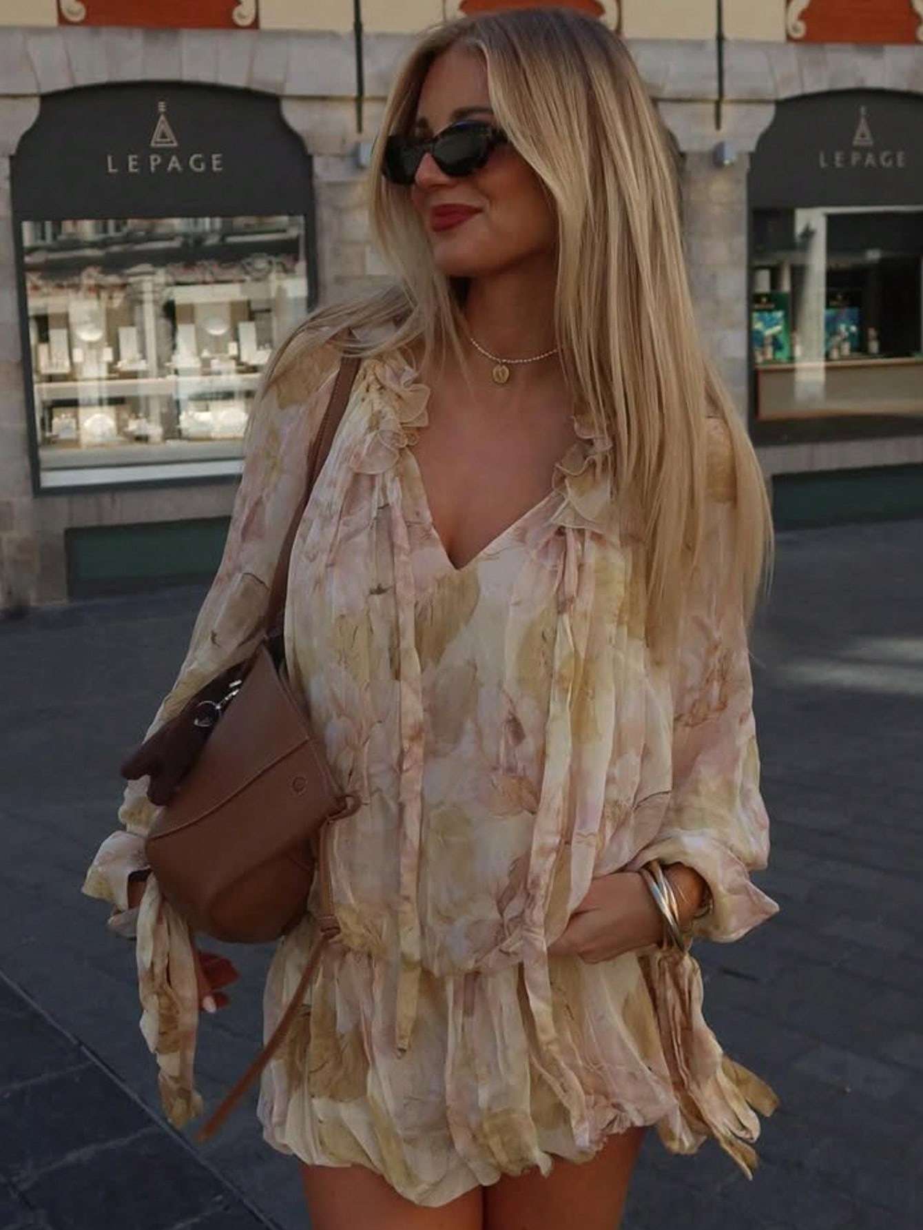 Elegant Floral Print Dress image 2