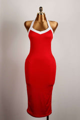 Elegant Halter Maxi Dress image 2