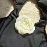 Monokini with Cutouts and Floral Detail image 6