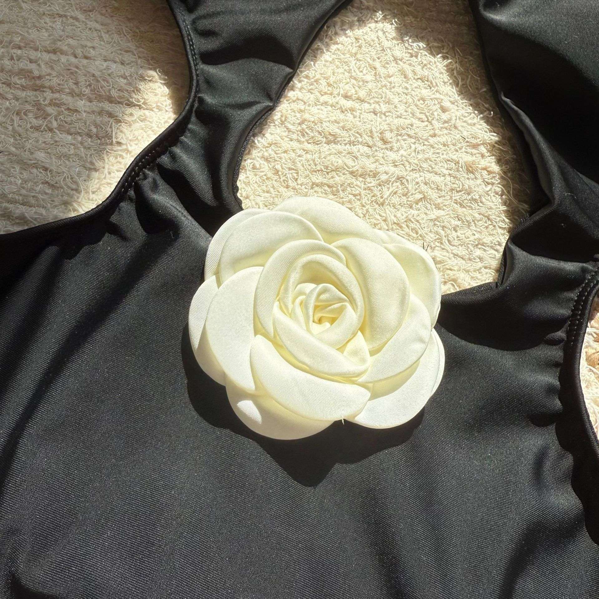 Monokini with Cutouts and Floral Detail image 6