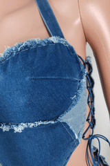 Denim Daredevil Two-Piece Set image 5