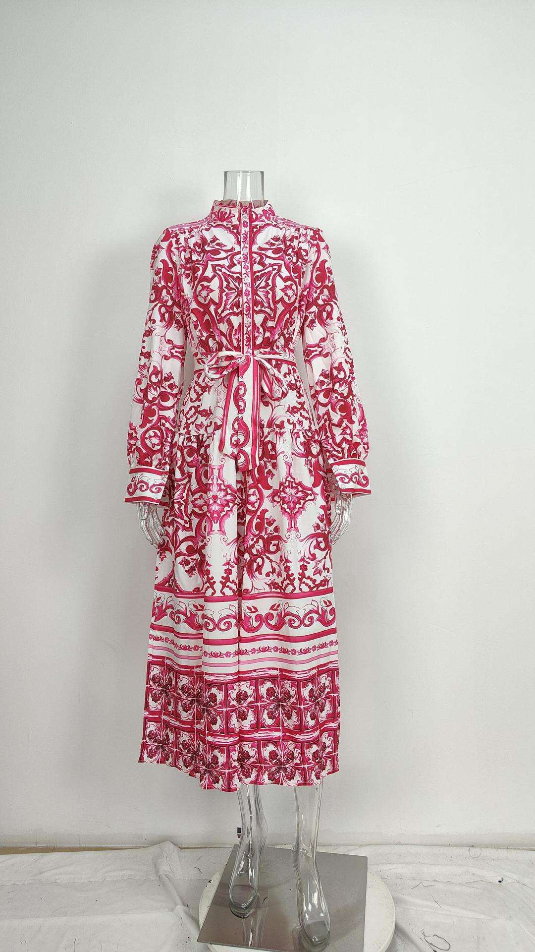 Floral Print Button Up Maxi Dress image 5