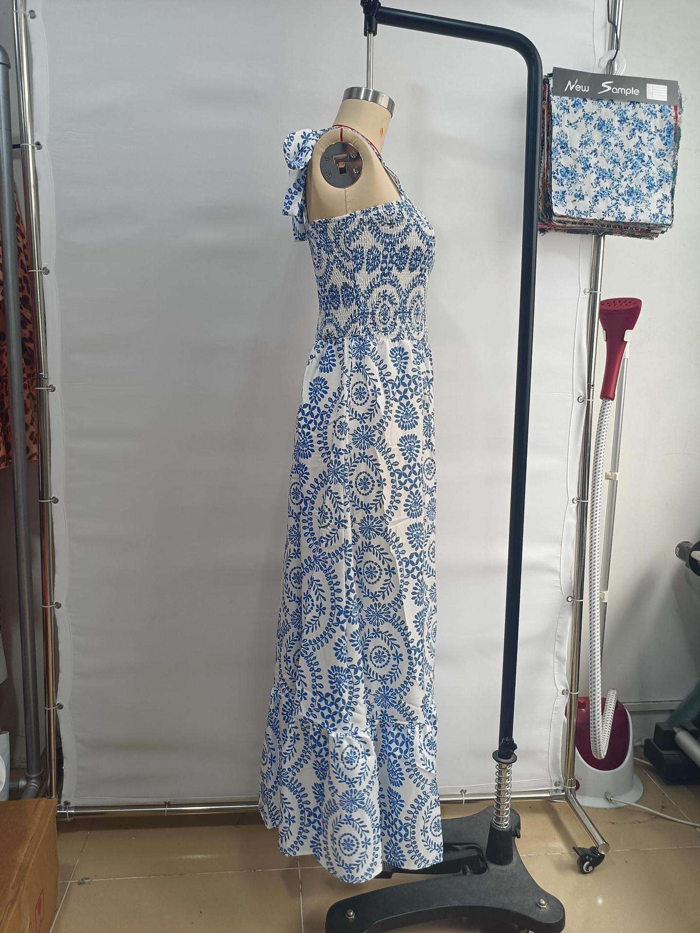 Embroidered Maxi Dress with Side Slit image 3