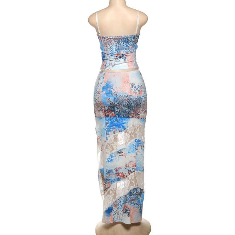 Floral Tube Top & Maxi Skirt Set image 5