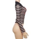 Urban Stripes Sheer Mesh Crop Top image 4