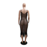 Glam Sequin Fishnet Cover-Up Dress image 5